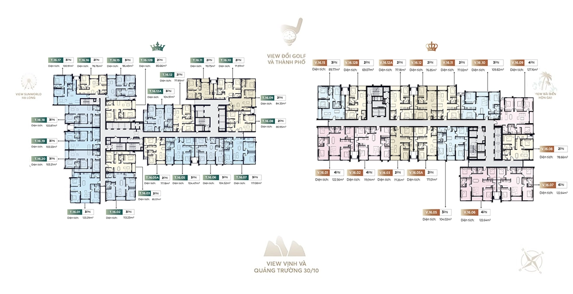 Mặt bằng tổng thể dự án Monbay TV Hạ Long